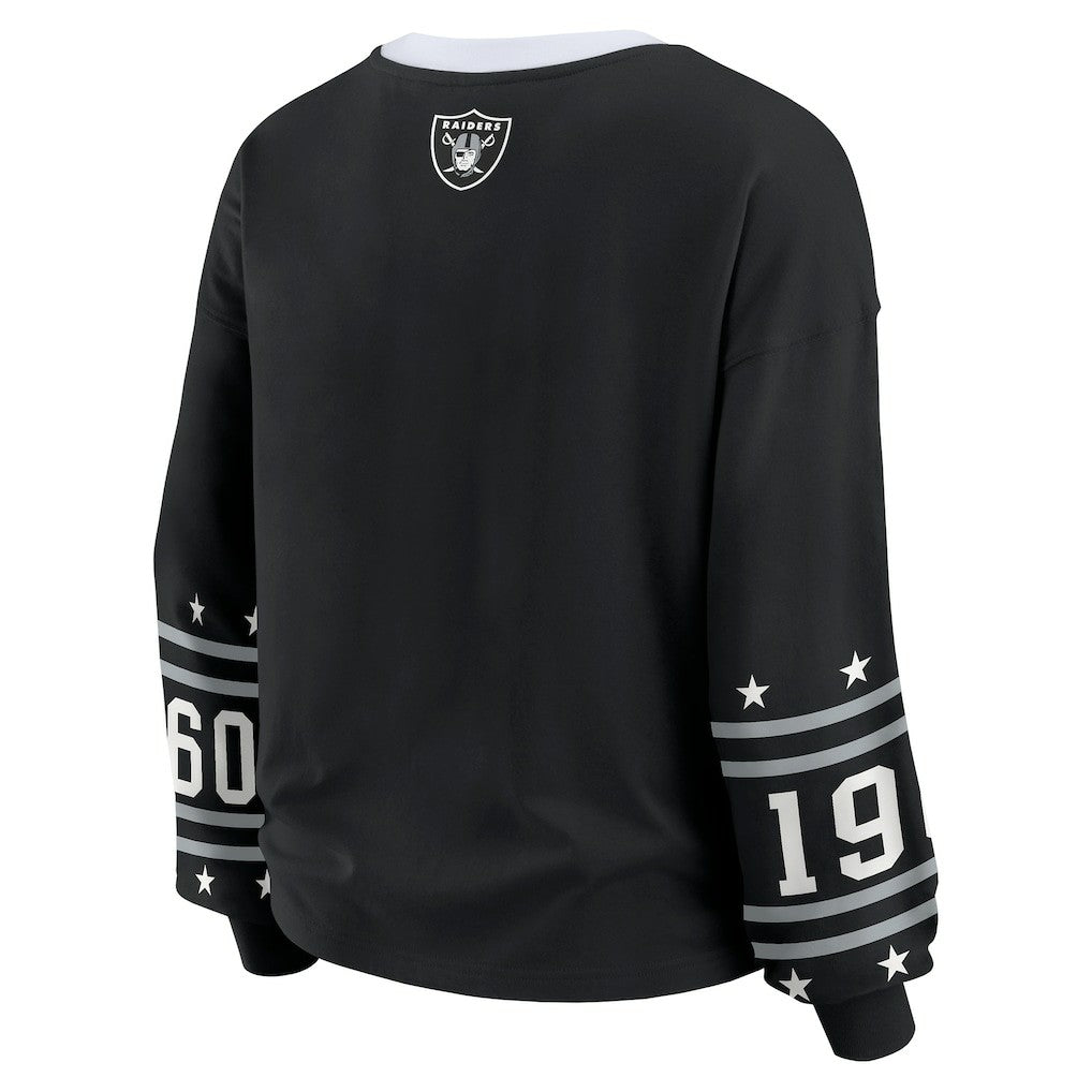 Las Vegas Raiders  WEAR by Erin Andrews Women's Sport Long-Sleeve T-Shirt