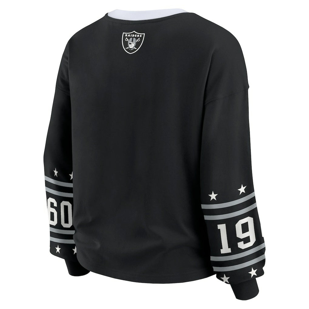 Las Vegas Raiders  WEAR by Erin Andrews Women's Sport Long-Sleeve T-Shirt