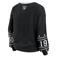 Las Vegas Raiders  WEAR by Erin Andrews Women's Sport Long-Sleeve T-Shirt