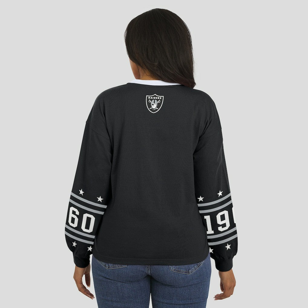 Las Vegas Raiders  WEAR by Erin Andrews Women's Sport Long-Sleeve T-Shirt