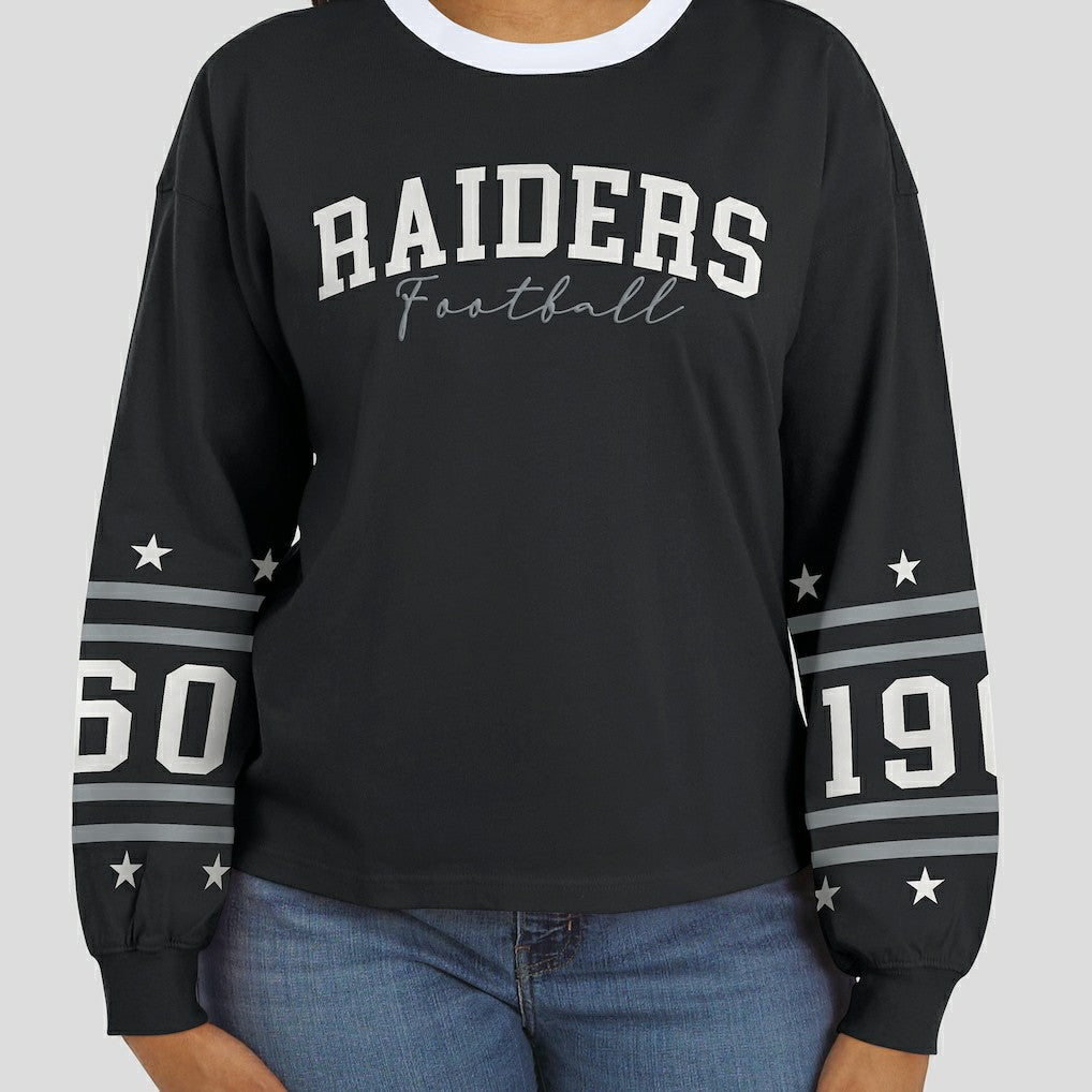 Las Vegas Raiders  WEAR by Erin Andrews Women's Sport Long-Sleeve T-Shirt
