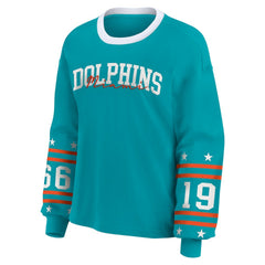 Miami Dolphins  WEAR by Erin Andrews Women's Sport Long-Sleeve T-Shirt