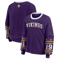 Minnesota Vikings  WEAR by Erin Andrews Women's Sport Long-Sleeve T-Shirt