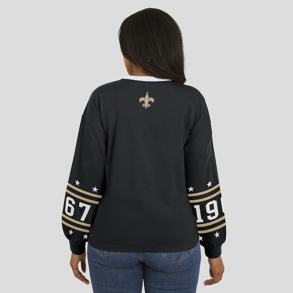New Orleans Saints  WEAR by Erin Andrews Women's Sport Long-Sleeve T-Shirt