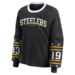 Pittsburgh Steelers  WEAR by Erin Andrews Women's Sport Long-Sleeve T-Shirt