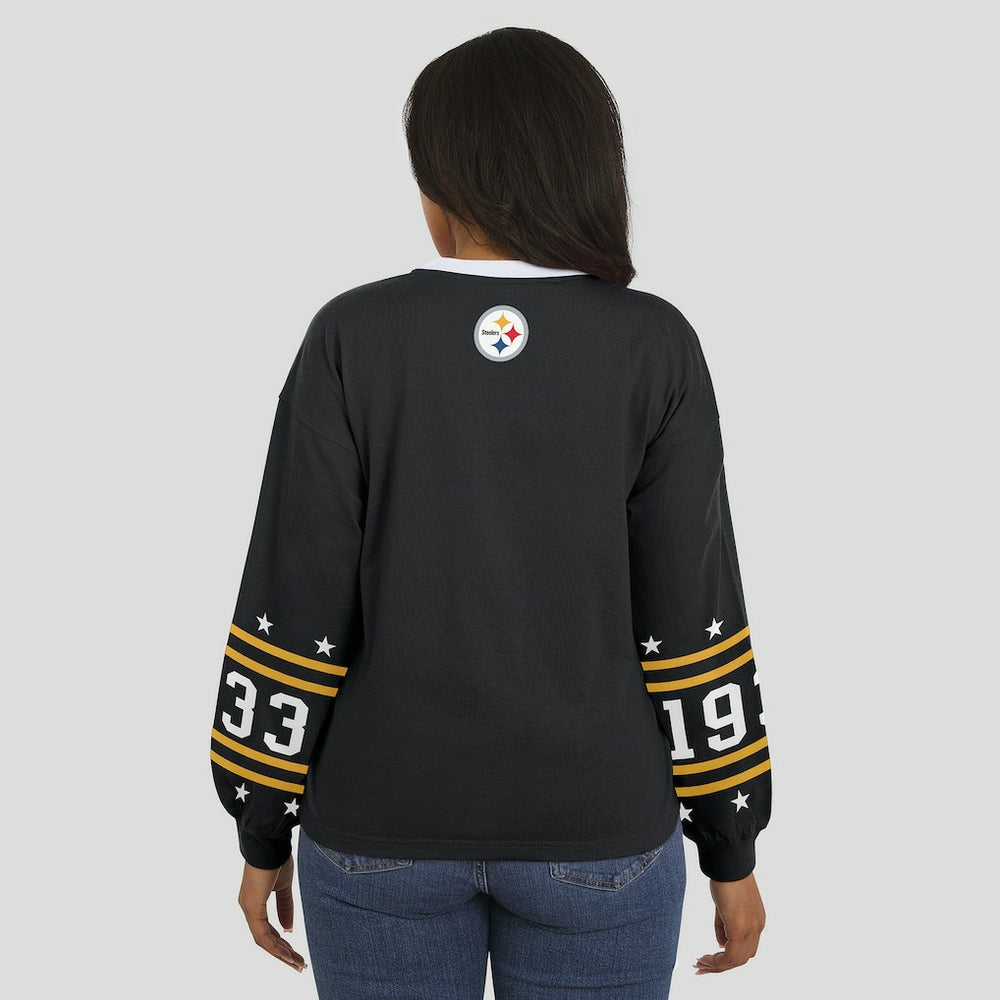 Pittsburgh Steelers  WEAR by Erin Andrews Women's Sport Long-Sleeve T-Shirt