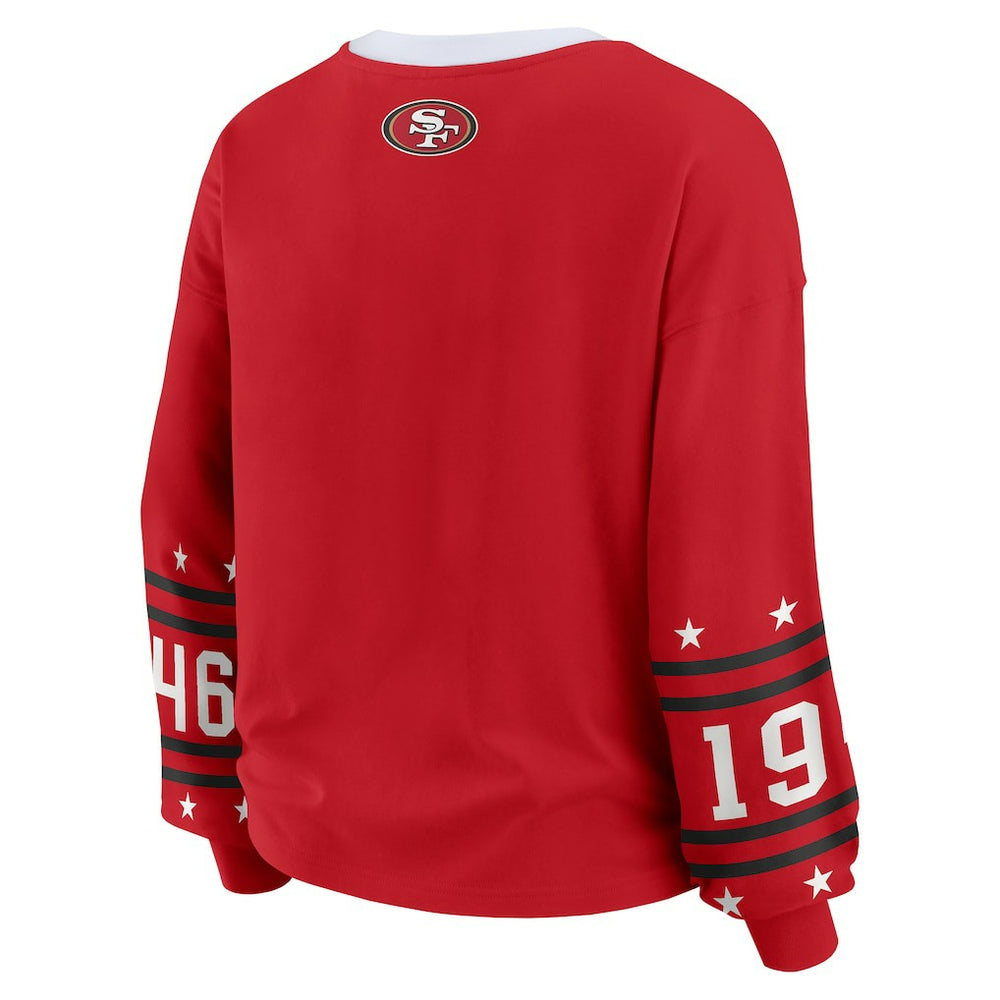 San Francisco 49ers  WEAR by Erin Andrews Women's Sport Long-Sleeve T-Shirt