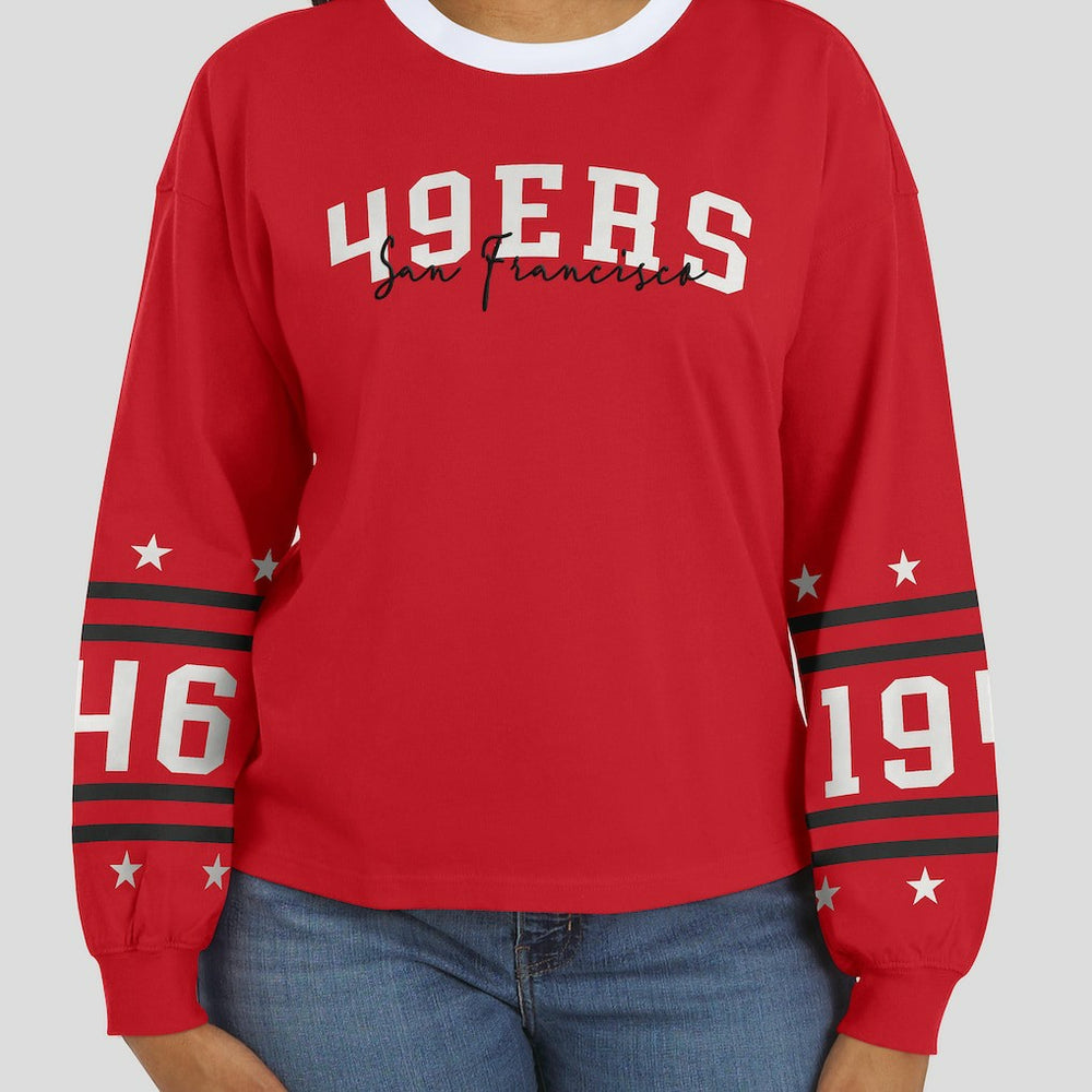 San Francisco 49ers  WEAR by Erin Andrews Women's Sport Long-Sleeve T-Shirt