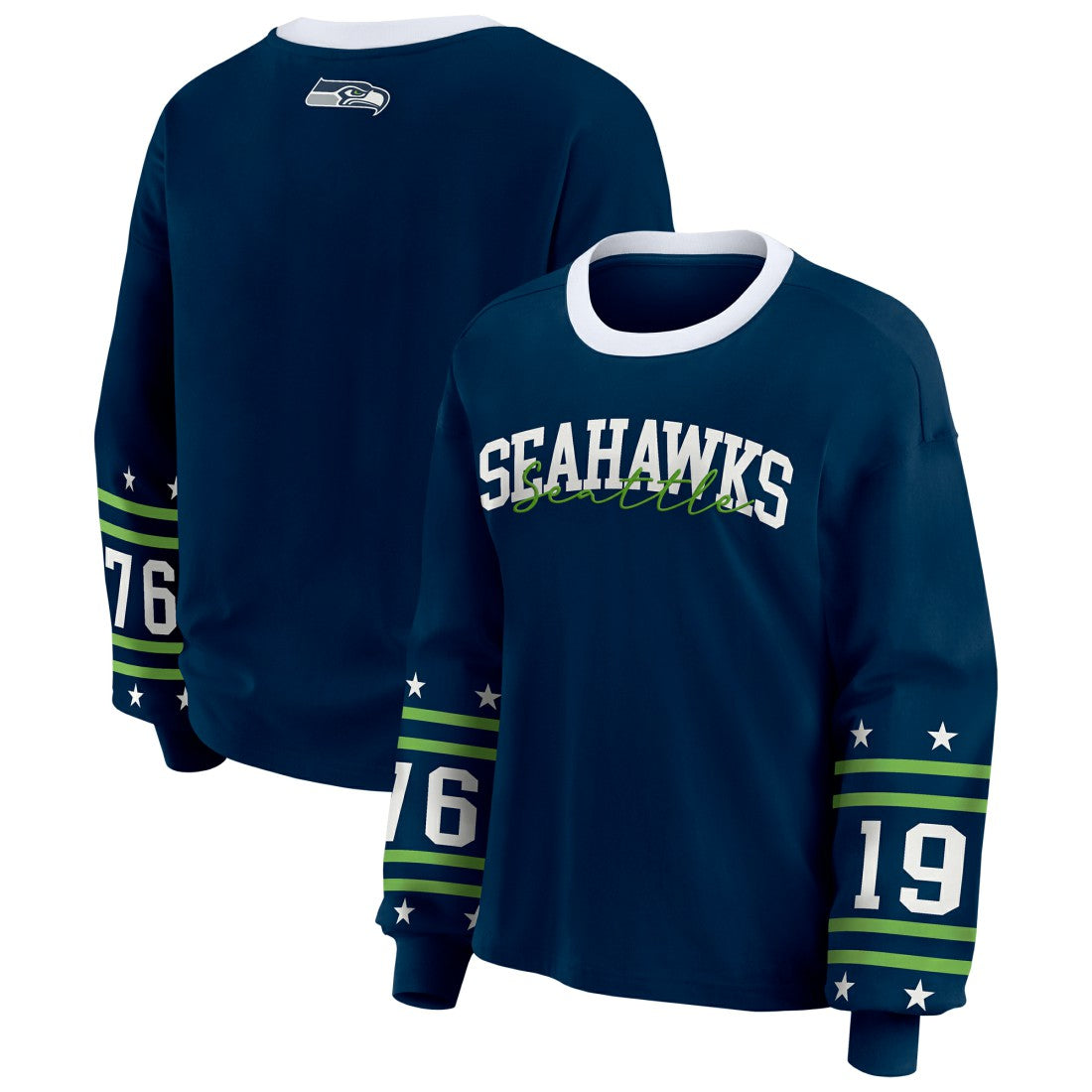 Seattle Seahawks  WEAR by Erin Andrews Women's Sport Long-Sleeve T-Shirt