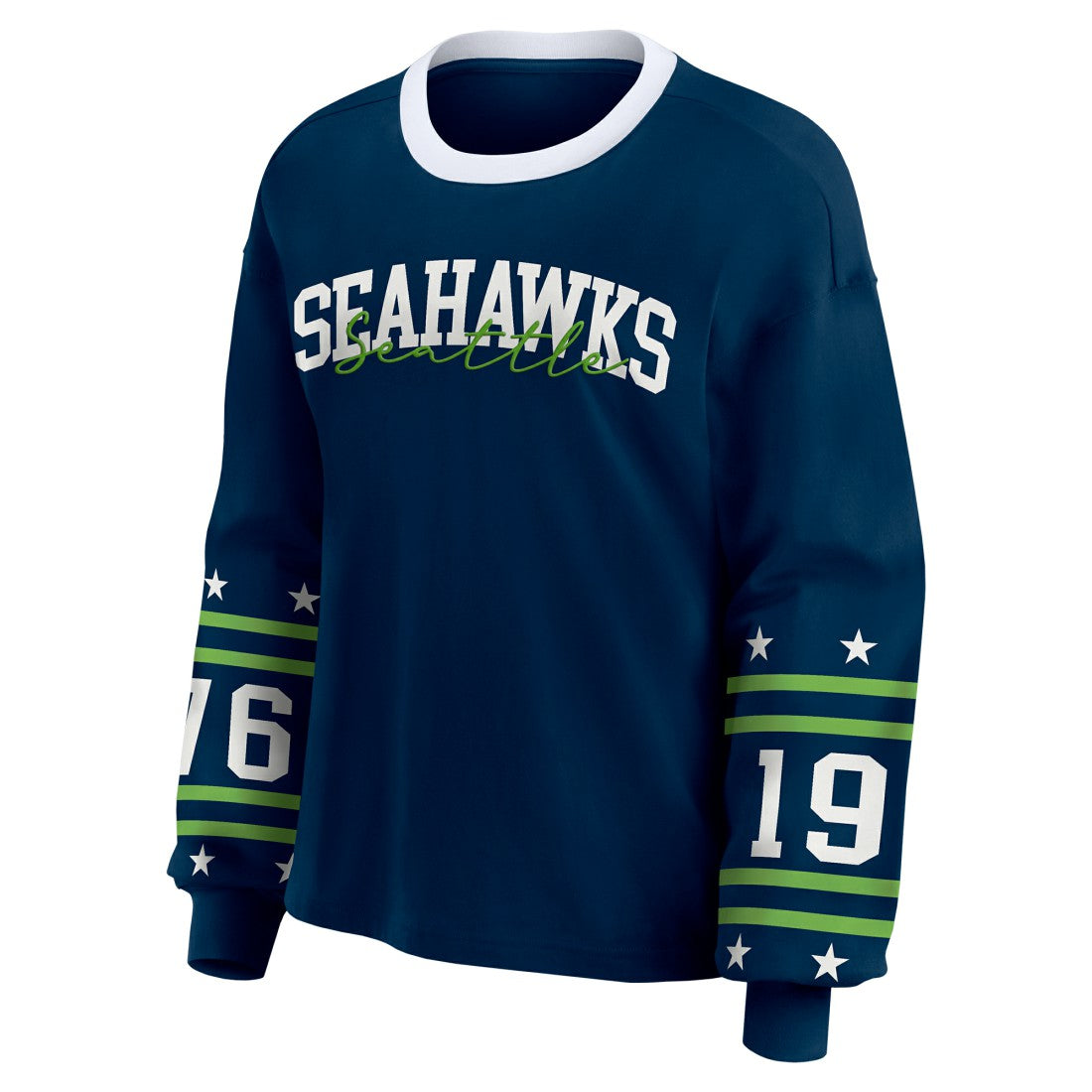 Seattle Seahawks  WEAR by Erin Andrews Women's Sport Long-Sleeve T-Shirt