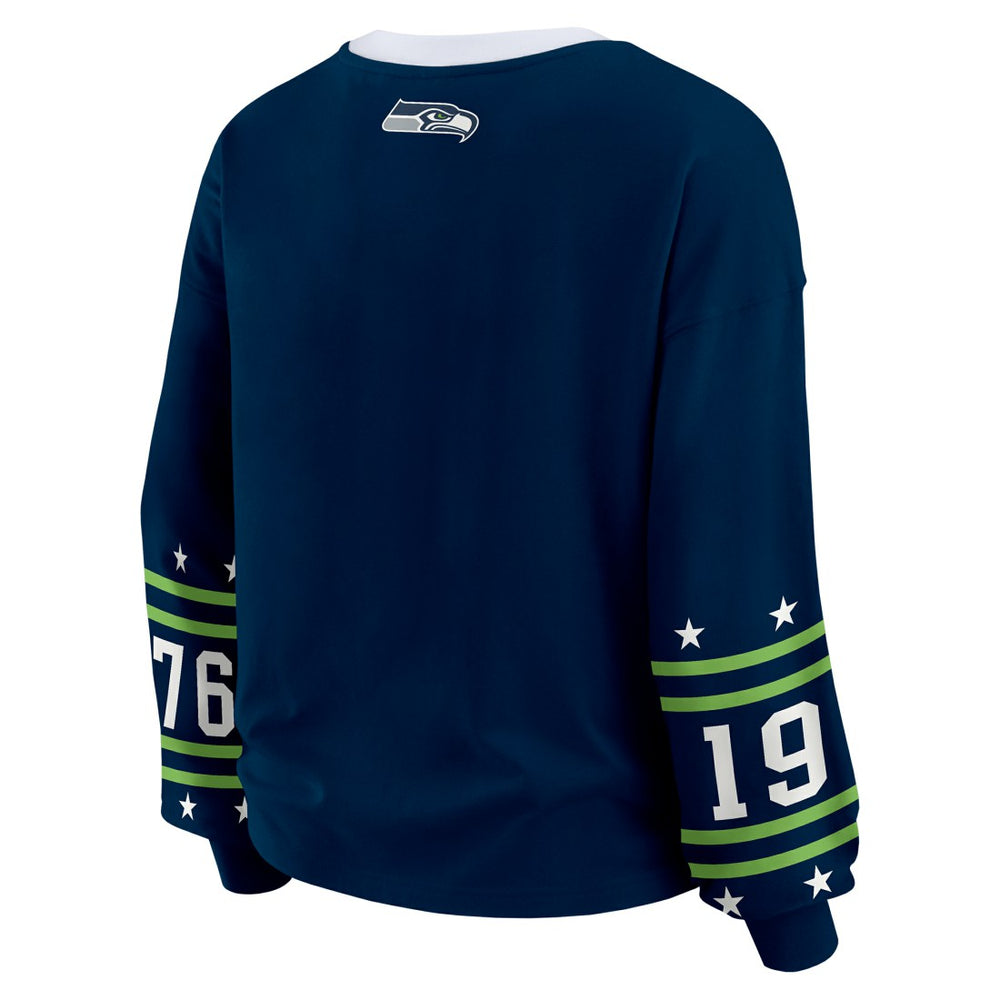 Seattle Seahawks  WEAR by Erin Andrews Women's Sport Long-Sleeve T-Shirt