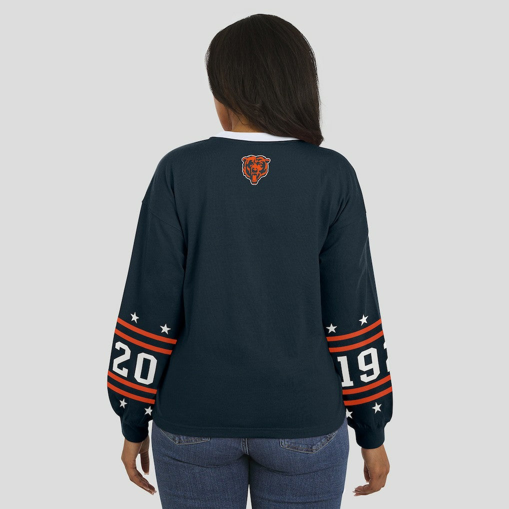 Chicago Bears  WEAR by Erin Andrews Women's Sport Long-Sleeve T-Shirt