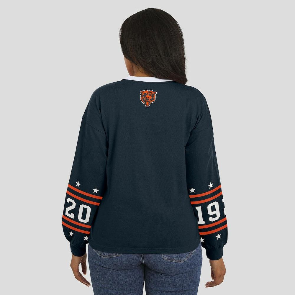 Chicago Bears  WEAR by Erin Andrews Women's Sport Long-Sleeve T-Shirt