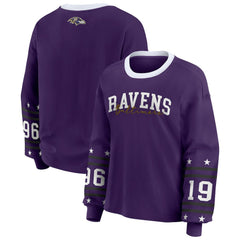 Baltimore Ravens  WEAR by Erin Andrews Women's Sport Long-Sleeve T-Shirt