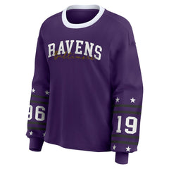 Baltimore Ravens  WEAR by Erin Andrews Women's Sport Long-Sleeve T-Shirt