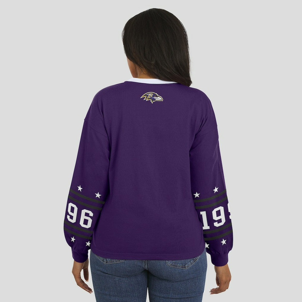 Baltimore Ravens  WEAR by Erin Andrews Women's Sport Long-Sleeve T-Shirt