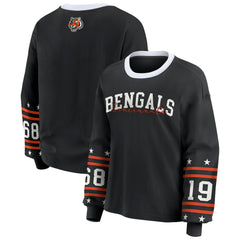 Cincinnati Bengals  WEAR by Erin Andrews Women's Sport Long-Sleeve T-Shirt