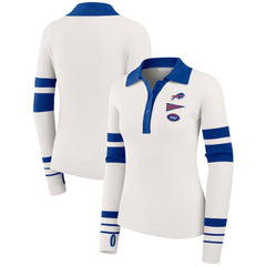 Buffalo Bills  WEAR by Erin Andrews Women's Ribbed Henley Polo Sweater