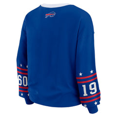 Buffalo Bills  WEAR by Erin Andrews Women's Plus Size Sport Long-Sleeve T-Shirt