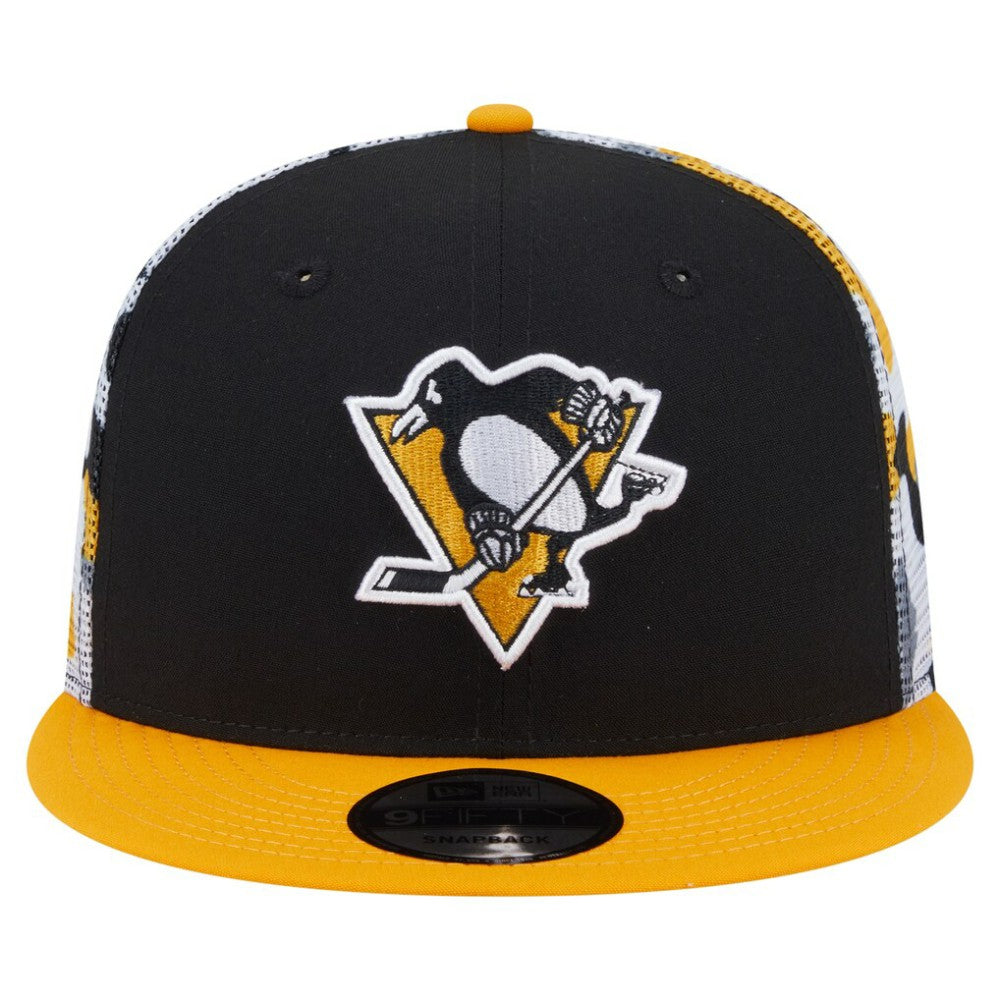 Pittsburgh Penguins New Era Camo Meshback 9FIFTY Snapback Hat For Sale