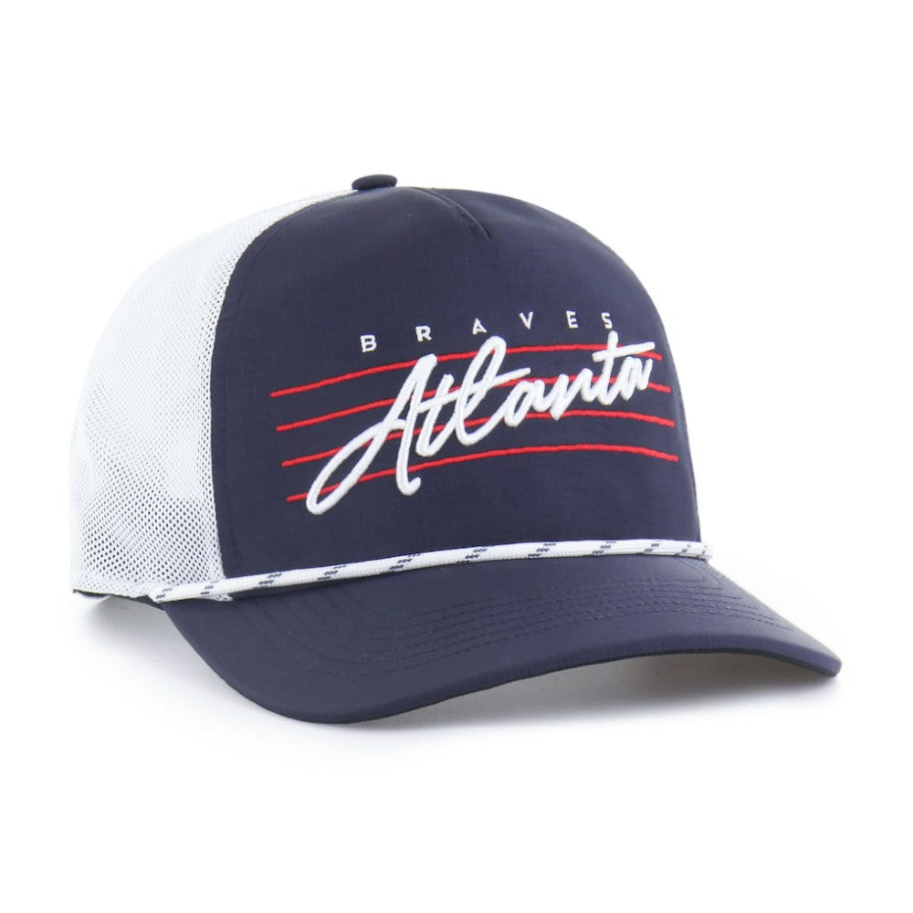 Atlanta Braves '47 Brrr Downburst Mesh Hitch Adjustable Hat | MLB Outlet