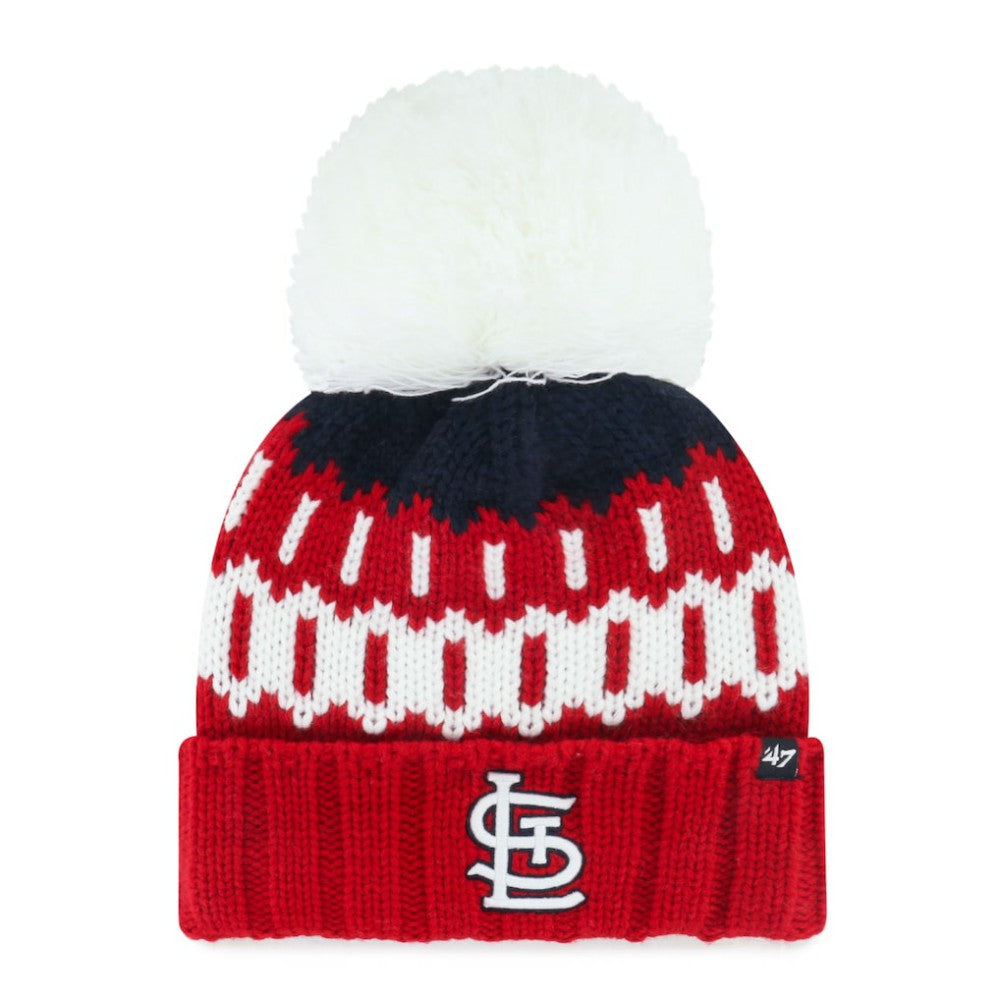 St. Louis Cardinals '47 Women's Felicity Cuffed Knit Hat with Pom | MLB Sale