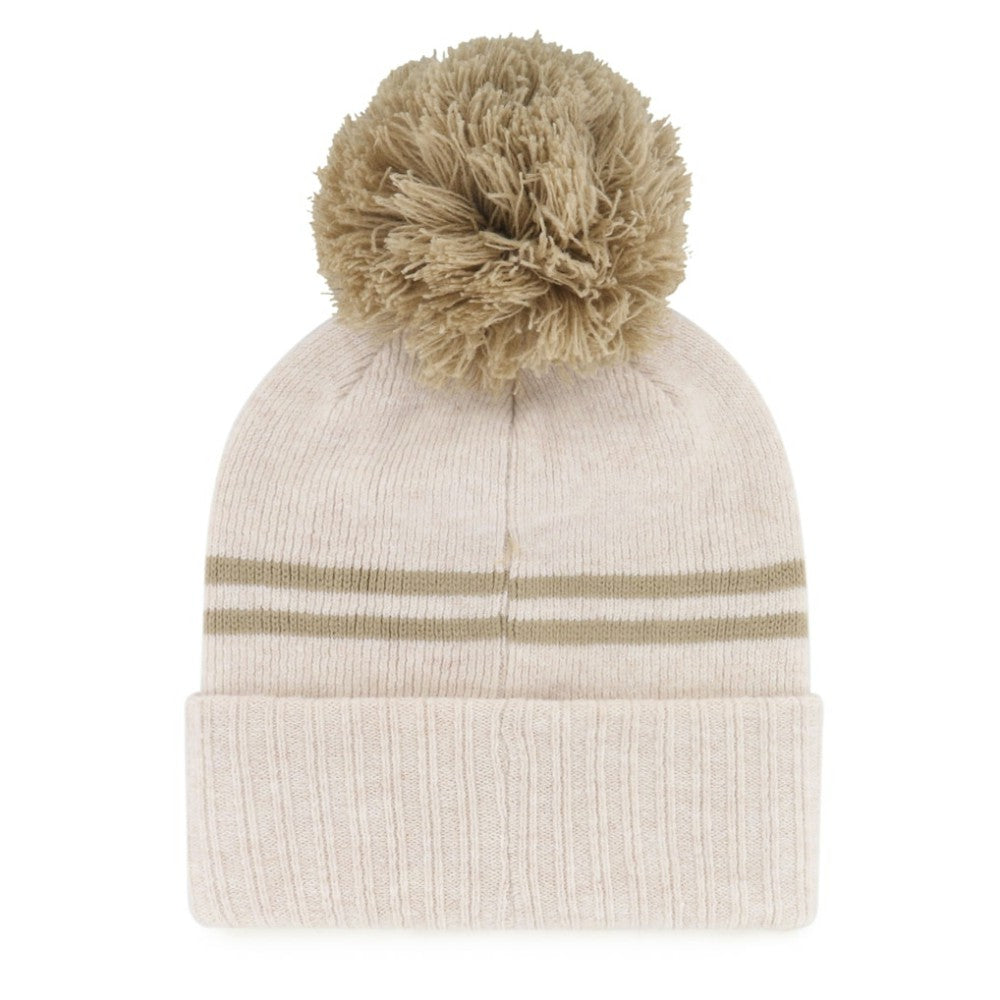Detroit Tigers '47 Women's Latte Cuffed Knit Hat with Pom | MLB US