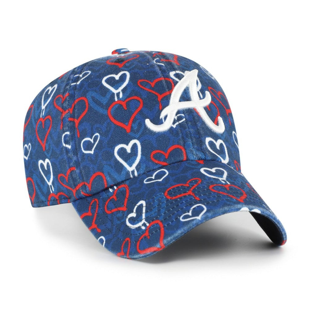 Atlanta Braves '47 Girls Youth Mural Clean Up Adjustable Hat | MLB US