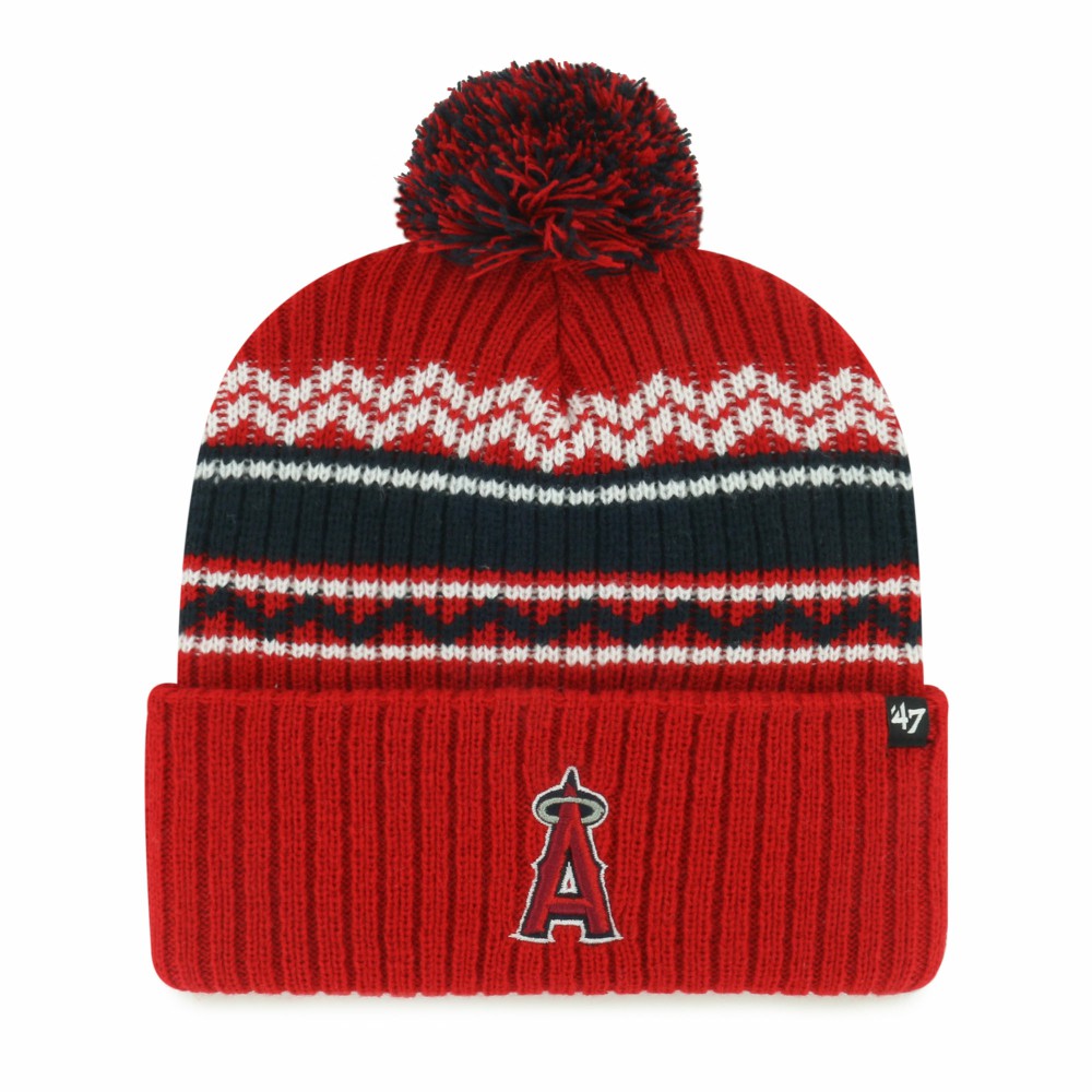 Los Angeles Angels '47 Youth Polar Vortex Cuffed Knit Hat with Pom | MLB For sale