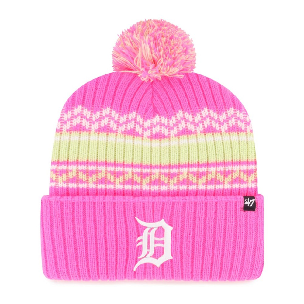 Detroit Tigers '47 Youth Polar Vortex Cuffed Knit Hat with Pom | MLB Shop