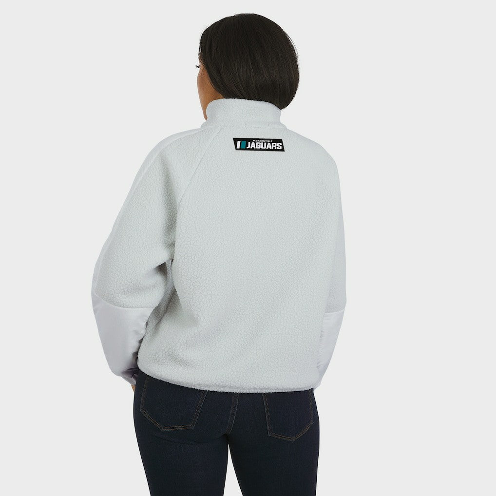 Jacksonville Jaguars  WEAR by Erin Andrews Women's Polar Fleece Half-Zip Jacket