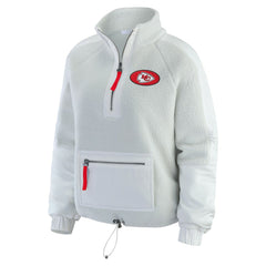 Kansas City Chiefs  WEAR by Erin Andrews Women's Polar Fleece Half-Zip Jacket