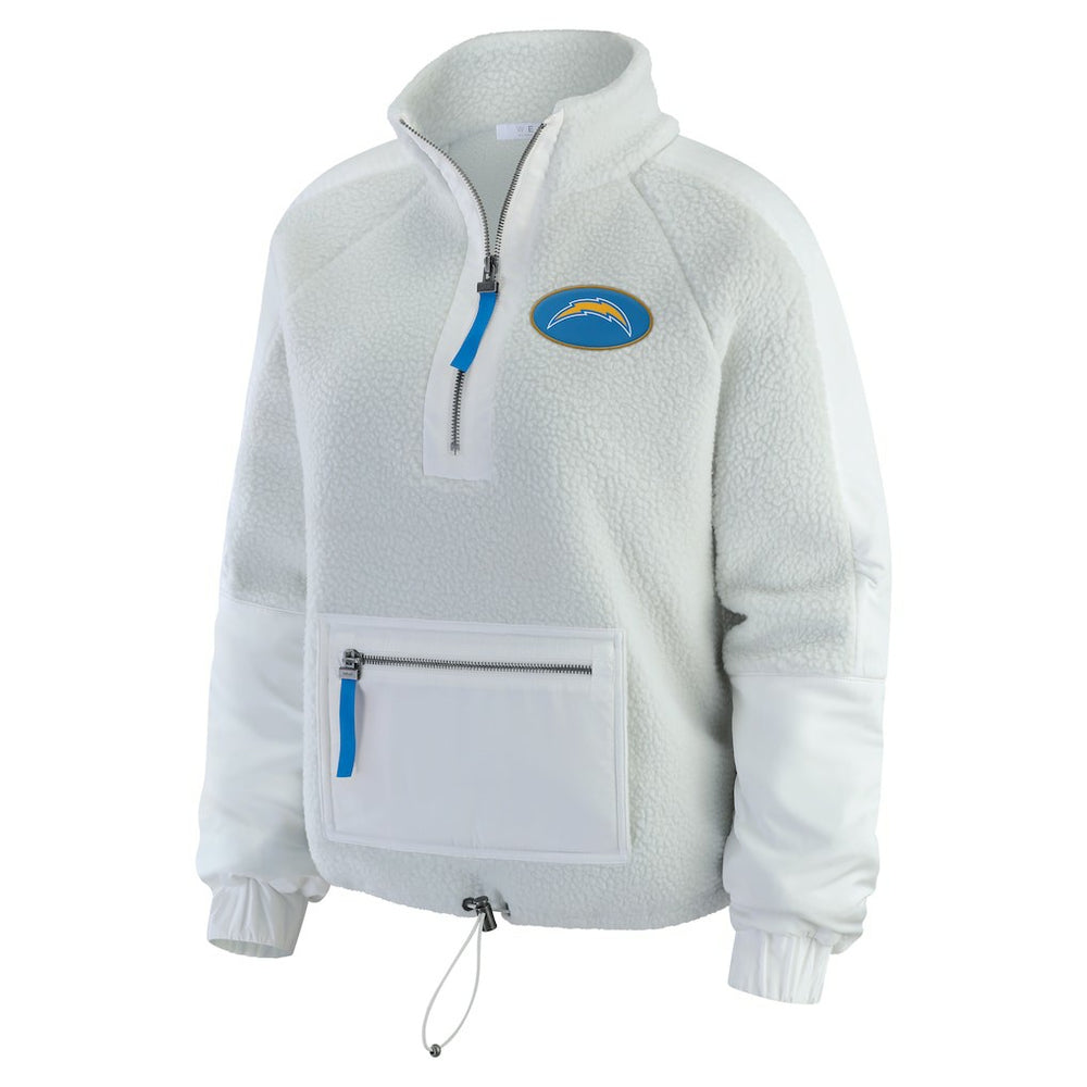 Los Angeles Chargers  WEAR by Erin Andrews Women's Polar Fleece Half-Zip Jacket