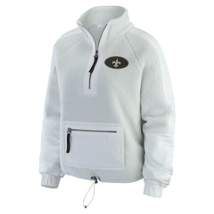 New Orleans Saints  WEAR by Erin Andrews Women's Polar Fleece Half-Zip Jacket