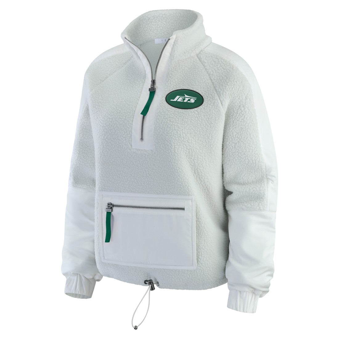 New York Jets  WEAR by Erin Andrews Women's Polar Fleece Half-Zip Jacket