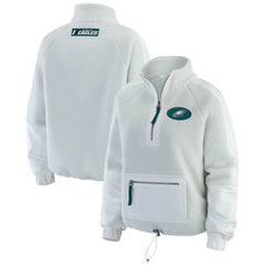 Philadelphia Eagles  WEAR by Erin Andrews Women's Polar Fleece Half-Zip Jacket