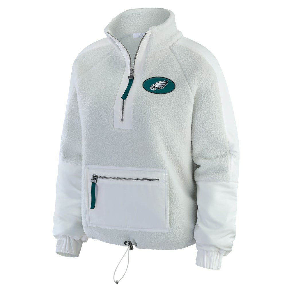 Philadelphia Eagles  WEAR by Erin Andrews Women's Polar Fleece Half-Zip Jacket
