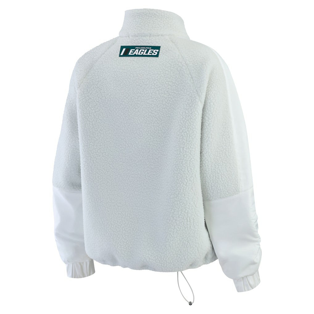 Philadelphia Eagles  WEAR by Erin Andrews Women's Polar Fleece Half-Zip Jacket