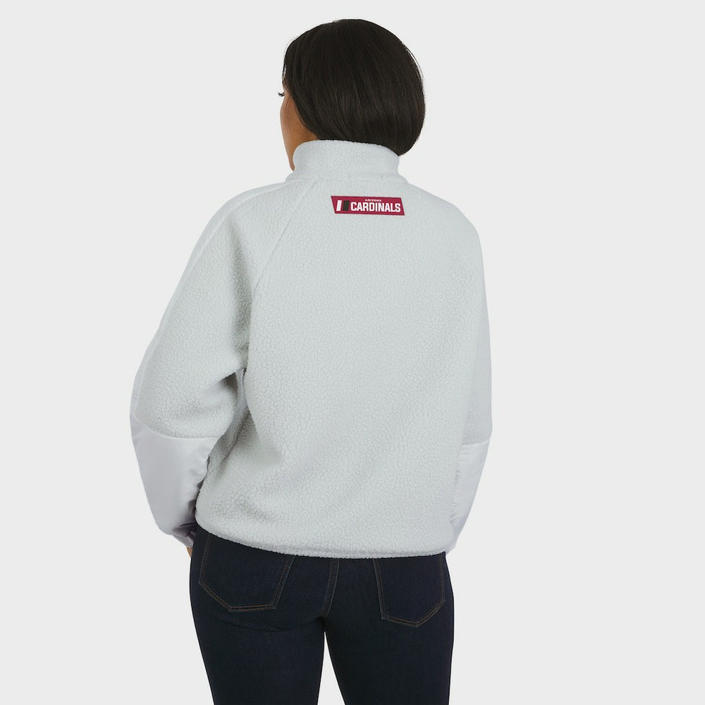 Arizona Cardinals  WEAR by Erin Andrews Women's Polar Fleece Half-Zip Jacket