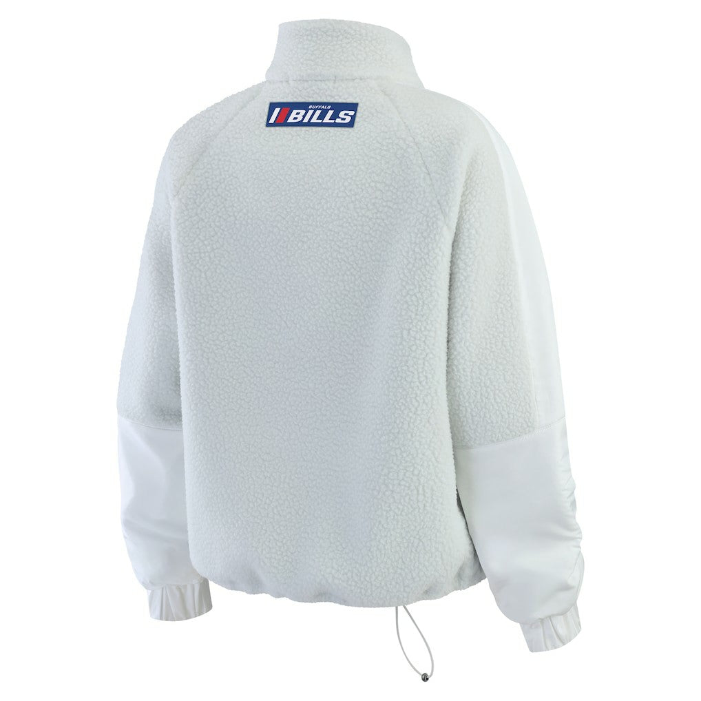 Buffalo Bills  WEAR by Erin Andrews Women's Polar Fleece Half-Zip Jacket