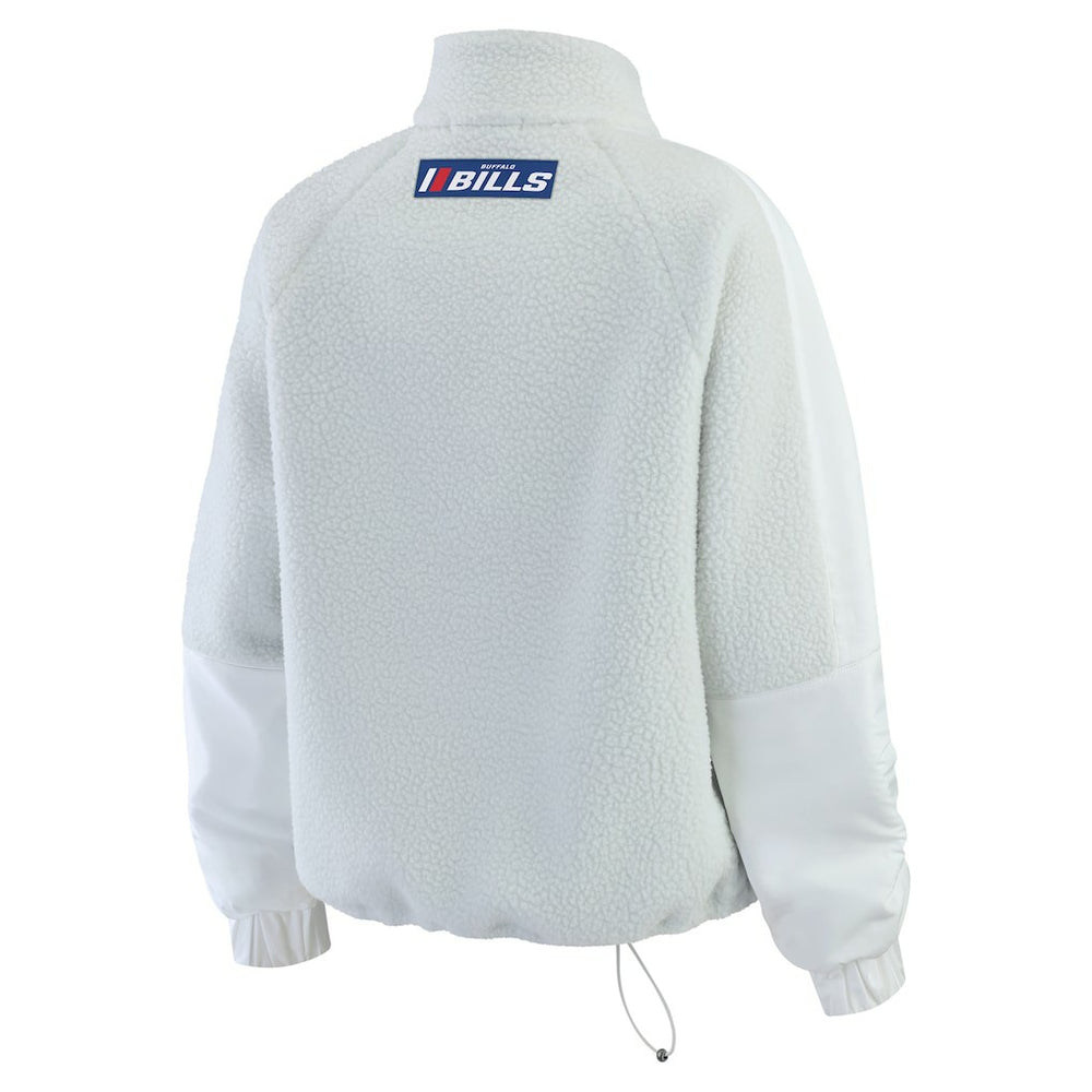 Buffalo Bills  WEAR by Erin Andrews Women's Polar Fleece Half-Zip Jacket