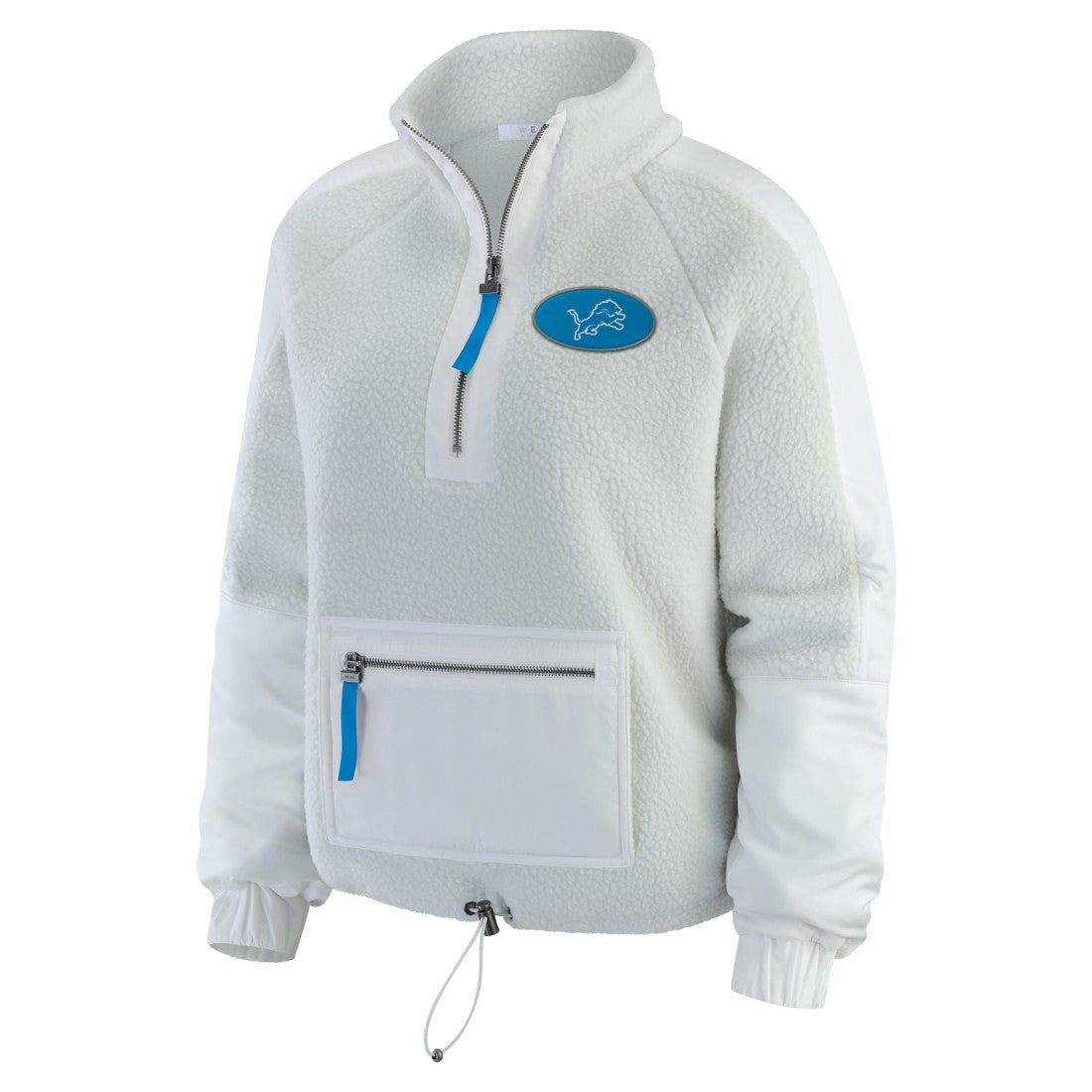 Detroit Lions  WEAR by Erin Andrews Women's Polar Fleece Half-Zip Jacket