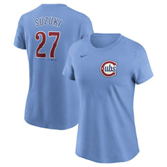 Seiya Suzuki Chicago Cubs Nike Women's Cooperstown Collection Fuse Name & Number T-Shirt | MLB New