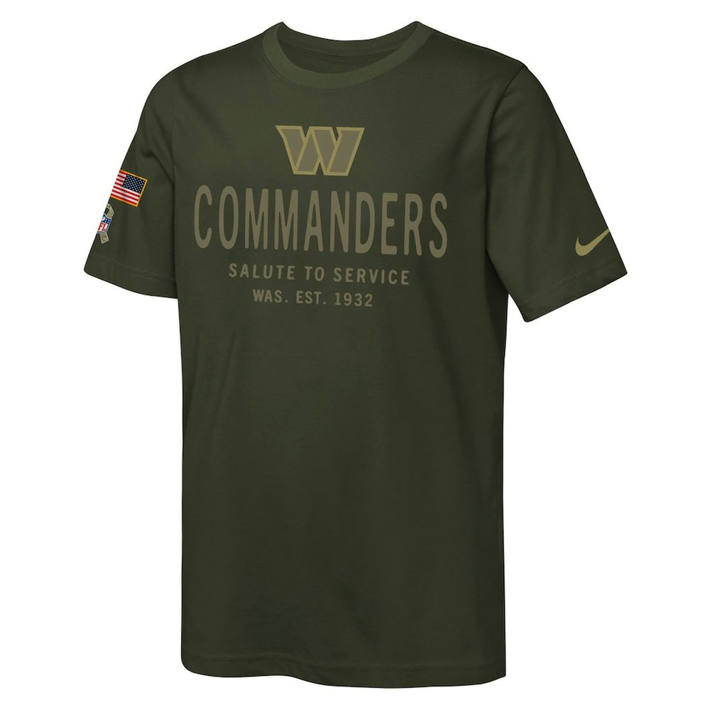 Washington Commanders Nike Youth 2025 Salute to Service Sideline Dri-FIT T-Shirt