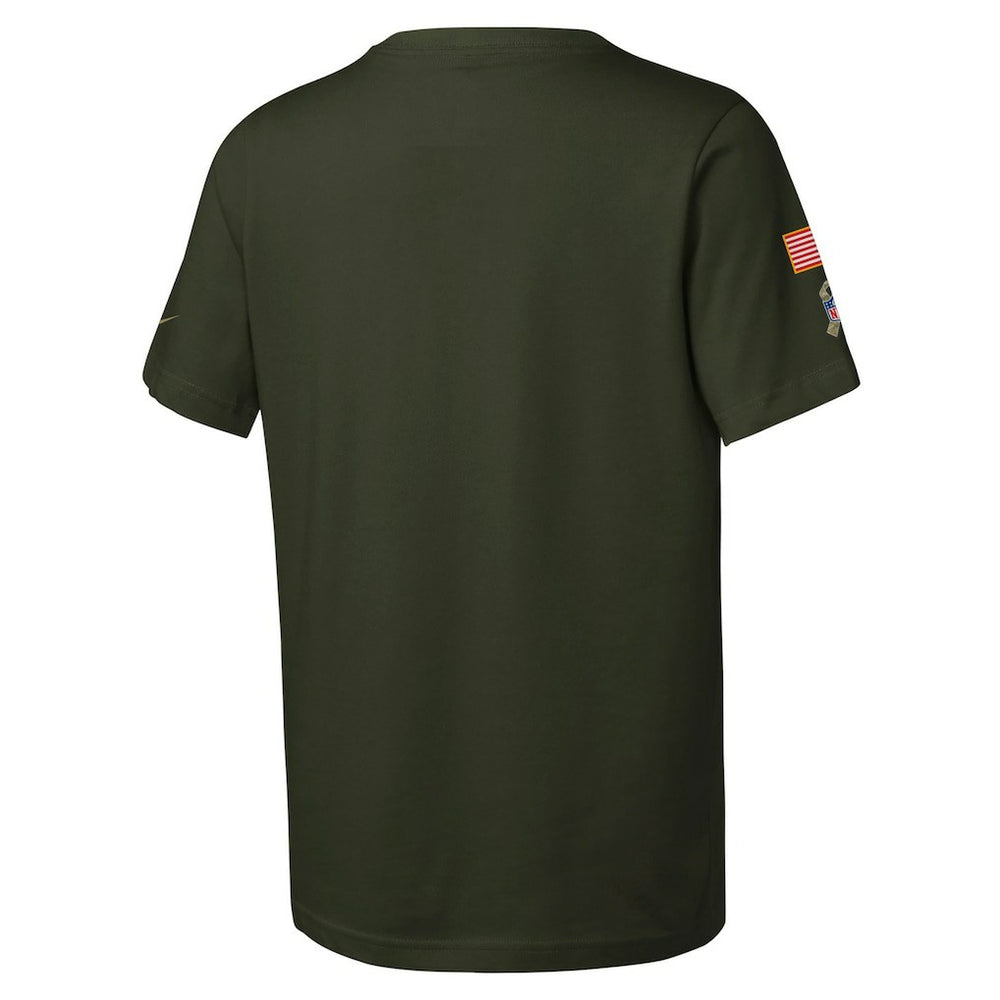 Atlanta Falcons Nike Youth 2025 Salute to Service Sideline Dri-FIT T-Shirt