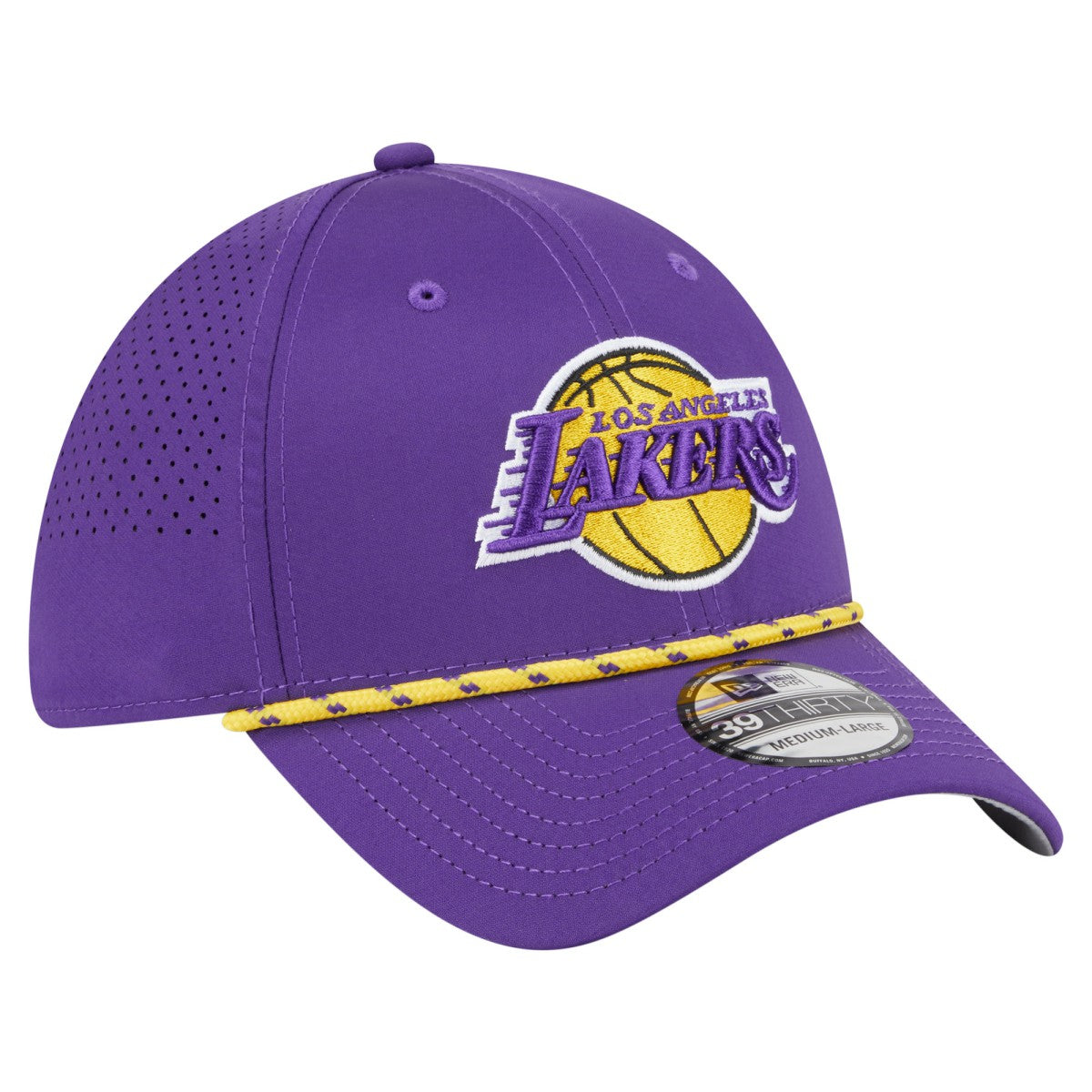Los Angeles Lakers Featherweight Poly Rope Flex 39Thirty Hat On Sale
