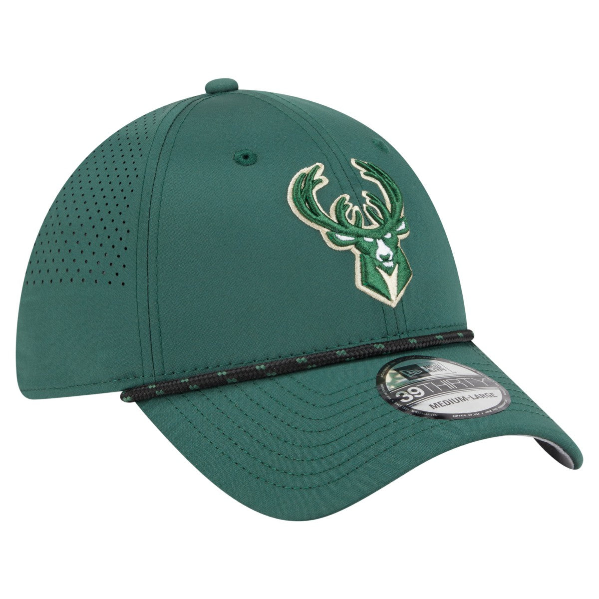 Milwaukee Bucks Featherweight Poly Rope Flex 39Thirty Hat Online