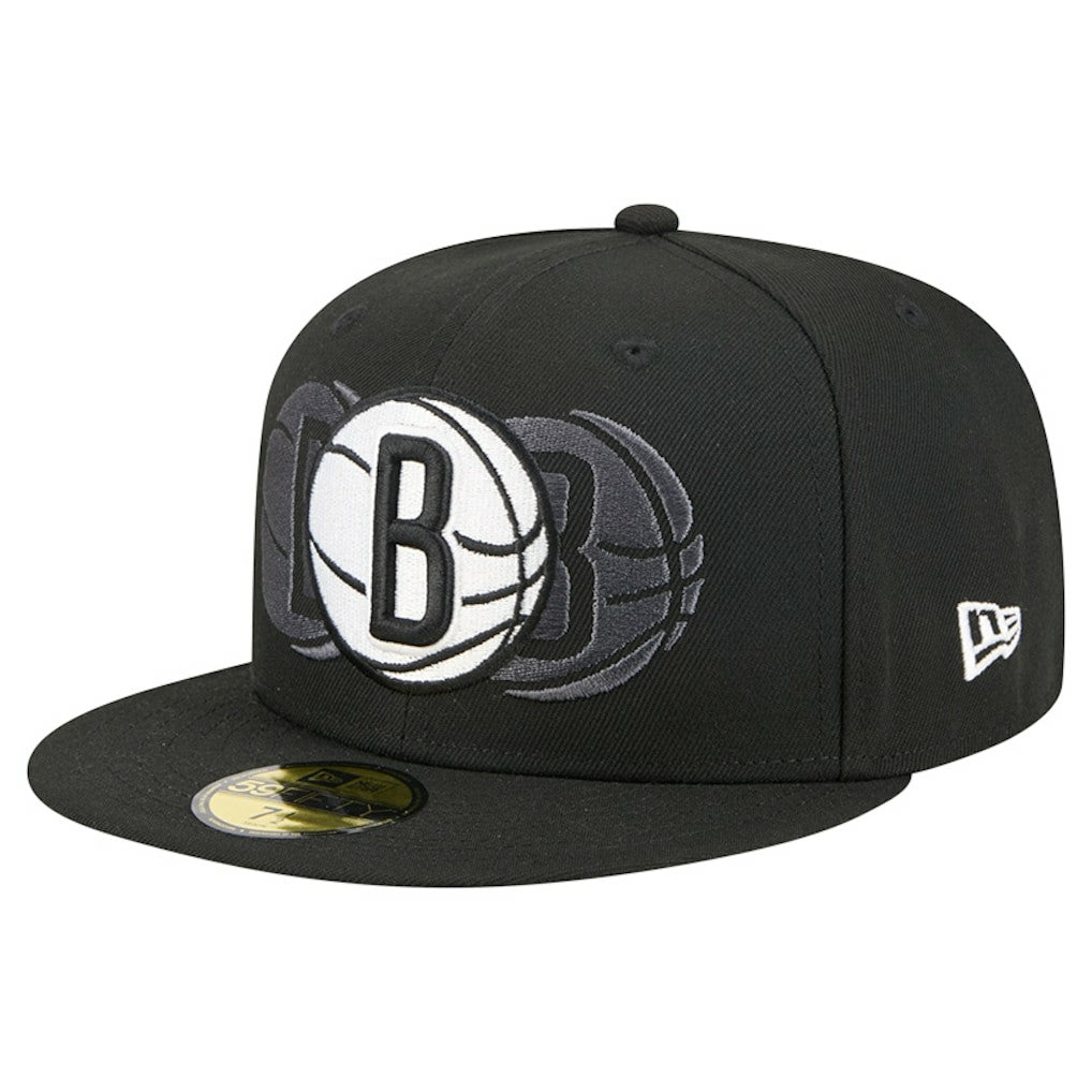 Brooklyn Nets Tri-Hit 59Fifty Fitted Hat Discount