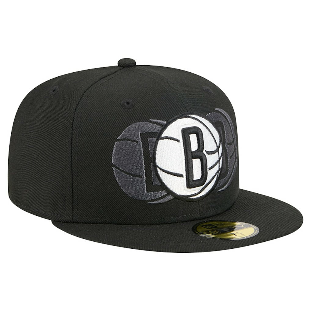 Brooklyn Nets Tri-Hit 59Fifty Fitted Hat Discount