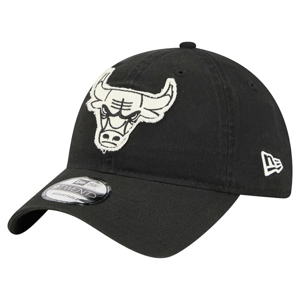 Chicago Bulls Stamp Fabric Applique 9TWENTY Adjustable Hat New